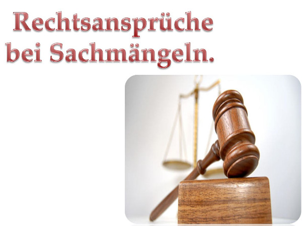 Rechte bei Sachmangel