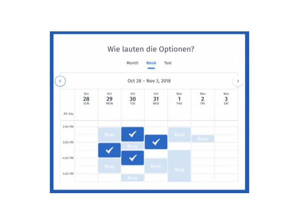 Terminplanung über Doodle