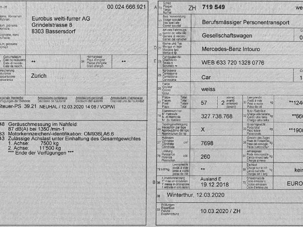 Fahrzeugausweise lesen