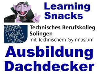 Ausbildung zum Dachdecker